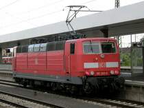 BR 181 205 steht im Mannheimer Hbf und wartet auf seine Ausfahrt. (16.07.2008)