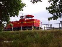 In D�sseldorf - Hamm steht eine Lok der NE und wartet auf weitere Aufgaben.02.08.06