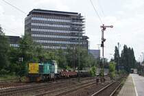 Mak G 1206 von R4C Nr. 1204 mit Stahlrohren in D�sseldorrf Rath am 22.07.08