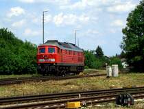 Die 233 233 am 21.06.2008 bei einer Rangierfahrt in M�hldorf. 