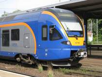 BR 427 002 der CANTUS Verkehrsgesellschaft mit letztem Plan-Halt in Eichenberg zur weiterfahrt als Totzug nach G�ttingen am 14.08.08