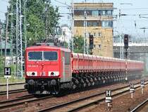 155 040 bei der Anfahrt auf den Bahnhof Berlin-Sch�nefeld. (09.06.08)