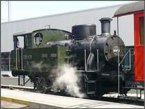 Dampflok 3 RHB  Rosa  ex Maschinenfabrik R�ti ZH ist in Heiden eingetroffen. (16.08.2008)