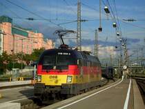 Die 1116 036 am 04.08.2008 auf Gleis 10 beim Abrangieren in M�nchen Hbf.
