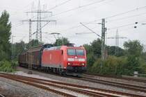185 051-0 mit Schiebewandwaggons in D�sseldorf Eller am 23.07.08