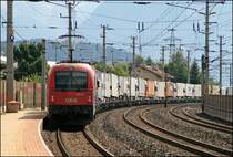 1216 240 rollt am Zugschluss der beladenen Rola Richtung W�rgl Terminal Nord. (05.07.2008)
