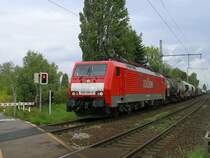 Railion 189 089-6 zieht einen Kesselwagenzug nach Hagen Vorhalle.(20.08.2008)