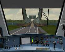 Die kombinierte Strassen- und Eisenbahnbr�cke bei Lindaunis �ber die Schlei in Schleswig-Holstein. 

Fotografiert aus dem F�hrerstand eines 648er als RB Flensburg - Kiel Hbf (Pro Train 21)