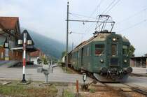 BDe 4/4 1632 mit einem G�terzug bei der Einfahrt in Balsthal. (29.08.2008)