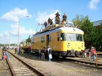 701 100 diente am 30.08.08 ganz offiziell als Fotoplattform f�r Fotografen. Fotografiert im SFW Delitzsch. Eigent�mer ist die ELL, die Eisenbahn Logistik Leipzig(dank an Maik Rimpl).