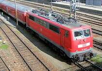 E-Lok 111 003-0 am Ulmer Hauptbahnhof - 03.10.2004