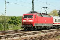 DB 120 118-5 am 7.5.2008 in Niederschopfheim.