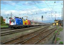 EM-Taurus 1116 056 Rum�nien f�hrt mit EC 33  Allegro Stradivari  von Wien S�d nach Villach.
07.09.2008