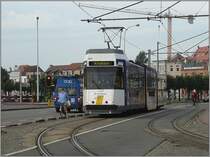  Kusttram  N� 6003 fotografiert am 13.09.08 bei der Einfahrt zur Haltestelle Blankenberge Station. (Jeanny)
