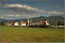 Mozart Taurus 1116 250 f�hrt als Lokzug 89219 von Knittelfeld nach Zeltweg. Lind bei Zeltweg 24.04.2008