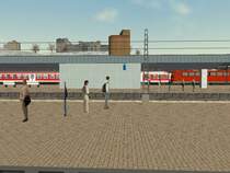 Der Hauptbahnhof Koblenz in Virtual Reality.
(German Railroads 4: Entlang der Mosel)