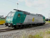 RAIL 4 CHEM - E-Lok 185 550-1 abgestellt in Cornaux am 20.07.2008