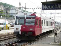 tpf - Einfahrender Regio mit Steuerwagen ABt 50 35 35-33 204-6 in Neuchatel am 20.07.2008