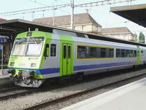 bls - Steuerwagen ABt 50 63 39-33 954-7 im Bahnhof von Neuchatel am 20.07.2008
