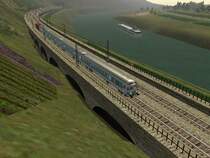 RB Koblenz - Trier auf der Moselbahn bei P�nderich (German Railroads 4 : Entlang der Mosel)