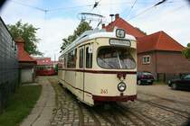 Gro�raumwagen TW 241 der Kieler Strassenbahn am 28.6.2008 in Sch�nbergerstrand.