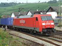 BR 152 091 durchf�hrt Efringen-Kirchen in Richtung Basel am 28.08.2008.
