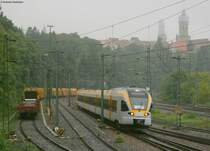 Jubil�um 5 Jahre Ringzug:ET 5.11 von Keolis als HzL 88563 nach Tuttlingen bei der Einfahrt Rottweil 13.9.08