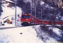 RhB Ge 4/4''' 642 - c/o Filisur - 28.12.1995