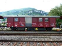 SBB - Werkzeugwagen X 40 85 94 45 449-3 in Oensingen am 02.08.2008