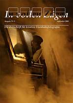 Wir freuen uns heute die zweite Ausgabe von  In vollen Z�gen  pr�sentieren zu k�nnen. Mit unserem Schwerpunktthema  From Dusk Till Dawn  wollen wir Ihnen diesmal die Sch�nheit der Nacht und D�mmerung n�herbringen. Beachten Sie in diesem Zusammenhang auch den Bildteil unseres ersten internationalen Gastfotografen Scott Lothes aus den USA sowie den Infopoint mit dem Thema DRI/HDR. Der Download ist ab sofort unter www.invollenzuegen.net m�glich. 
