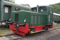 Krupp Diesellok V 10 3341 aus dem Jahre 1954. Museumsbahnhof Radevormwald am 19.09.2008.