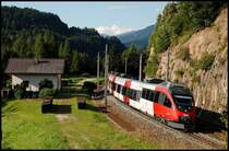 �sterreichurlaub 2008 - �BB: Ein Triebwagen der Baureihe 4024 ist auf dem Weg nach Brenner. Aufgenommen am 02.September 2008 in Gries(a.Brenner).