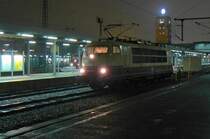 103 245 steht im November 2007 in Stuttgart Hbf, nachdem sie den EC 114  W�rthersee  nach Stuttgart gebracht hatte.