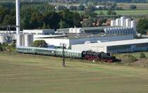 DR 52 8154-8 mit dem DLr 84195 von Karsdorf nach Freyburg (Unstrut) bei Laucha (Unstrut); 13.09.2008