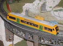 Auch als H0-Modell gibt es den RegioShuttle VT 36 der Oberpfalzbahn von BEMO, Artikel-Nr. 1632936 (DC).