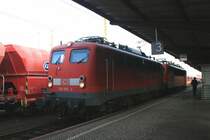 139 255-4 am 03.10.2008 im Bahnhof Guben