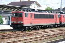 ANGERMÜNDE (Landkreis Uckermark), 16.06.2007, 155 195-1 im Bahnhof Angermünde