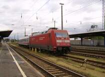101 066-9 am 01.10.2008 im Bahnhof Cottbus