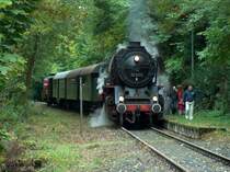 NTB 50 3576 mit dem NTB 7 von Wiesbaden-Dotzheim nach Eiserne Hand am Hp Chausseehaus. Als Schublok diente NTB V2  Taunustein II ; 03.10.2008