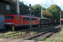 155 234-8, mit neuen Einholm-Pantographen, kam am 30.09.04 die Blankenheimer Rampe hinaufgeklettert.