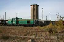 PKP SM42-1152 und CTL SM42-2570 am 05.10.2008 im DB Bahnhof Guben