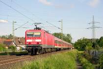 E-Lok der Baureihe 143 schiebt mit ihre Regionalbahn. Ein sehr gro�es Dankesch�n an Ralph Mildner der mir das Bild zur Verf�gung gestellt hatt!!