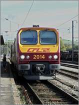Frisch gestrichen sieht der Triebzug 2014 (ex 2002) wieder wie neu aus. Bild aufgenommen im Bahnhof von Ettelbr�ck am 04.10.08 (Jeanny)