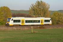 VT 3.01  Luisa  als FEG 30423 von Holzhau nach Freiberg am sp�ten Nachmittag des 13.10.08 kurz vor der Einfahrt in den Bahnhof Berthelsdorf
