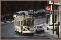 Das Whiskytram 254 der Linie 25. (Archiv 06/92)