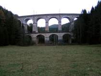 Das gr��te Viadukt auf der Semmeringstrecke - die  Kalte Rinne 