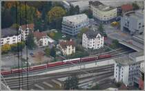 RE 1124 mit Ge 6/6 II aus St.Moritz f�hrt in Chur ein. (16.10.2008)