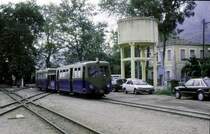 Diakofto-Kalavrita. Zug 3004/3006 in Diakofto, 3.September 2001.