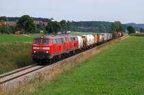 225 809 und 225 803 mit dem Arlbergumleiter IKS 43192 bei B�renweiler (21.08.2008)