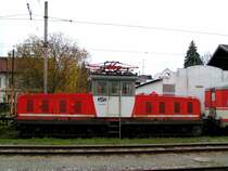 E20007 ist am Bhf. HAAG/Hausruck abgestellt; 081016